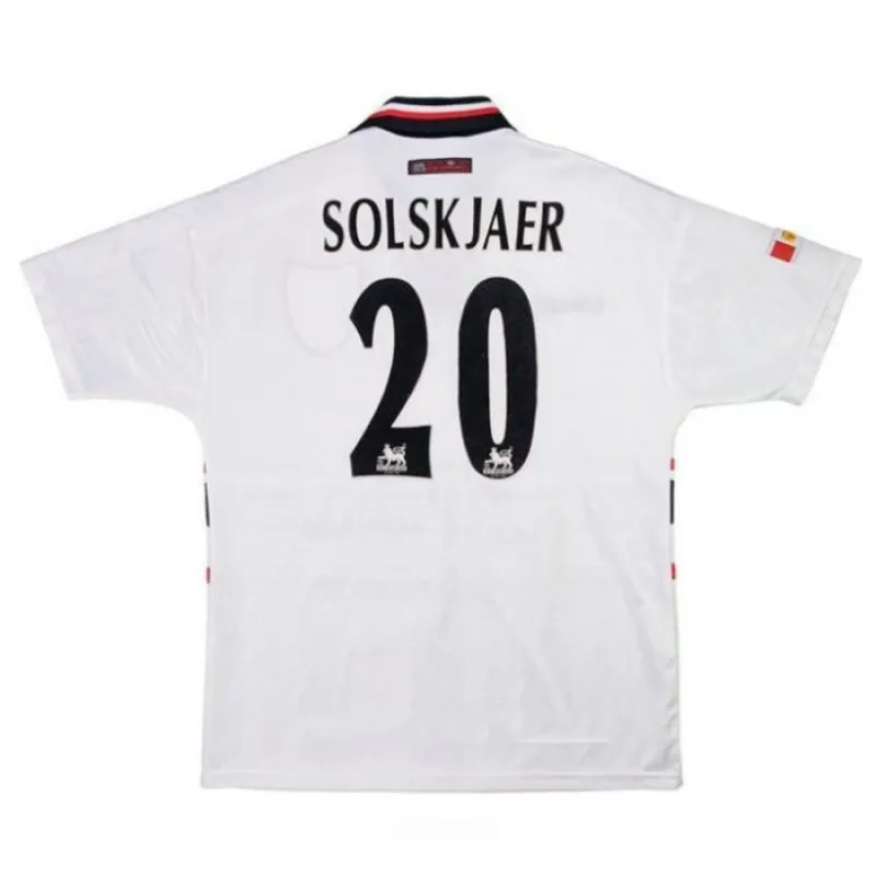Maglia Away Retrò Manchester United SOLSKJAER 1997/98 - Bianca