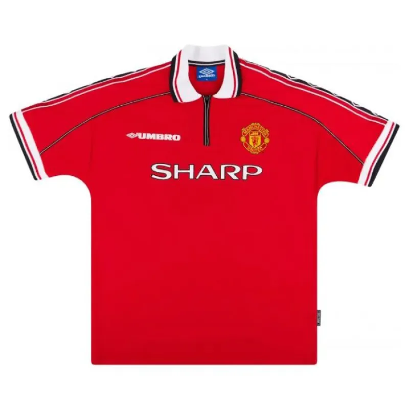 Manchester United COLE 1998 2000 Retro-Heimtrikot - Rot