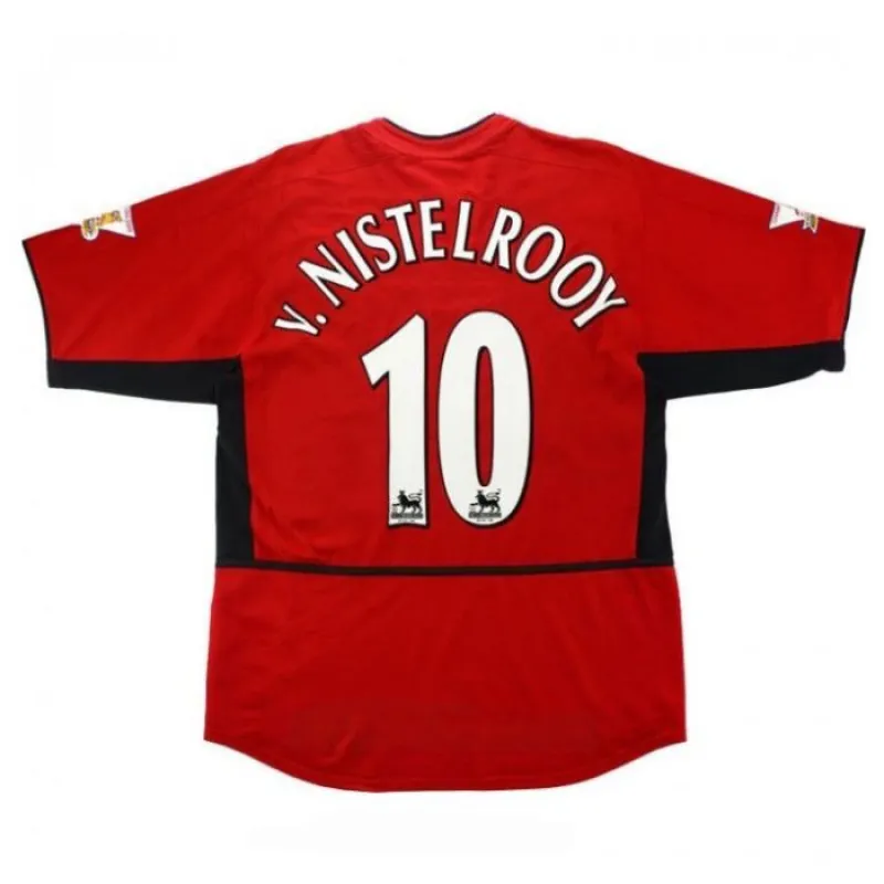 Manchester United V.NISTELROOY 2002 2004 Retro Home Jersey - Red