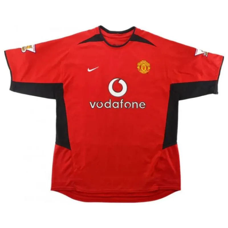 Manchester United SOLSKJAER 2002 2004 Maglia casalinga retrò - Rossa