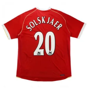 Manchester United SOLSKJAER 2006/07 Maglia casalinga retrò - Rossa