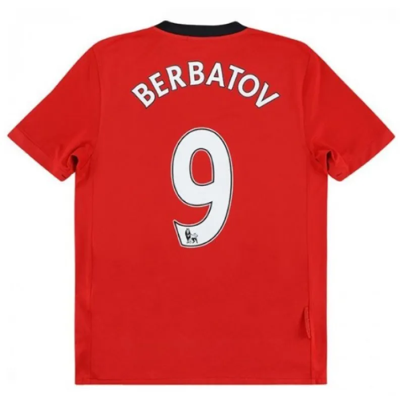 Manchester United BERBATOV 2009/10 Camiseta retro local - Roja