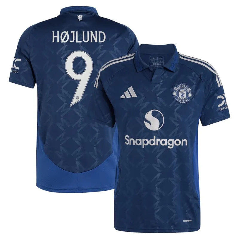 Højlund's Manchester United 2024/25 Away Jersey - Blue