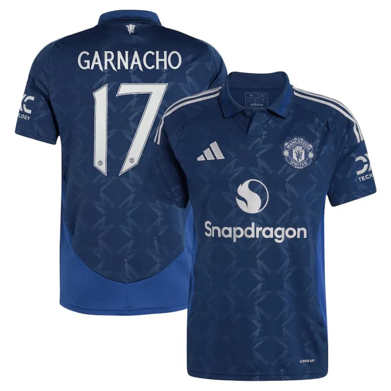 Maillot d'extérieur de Manchester United 2024/25 de Garnacho - Bleu