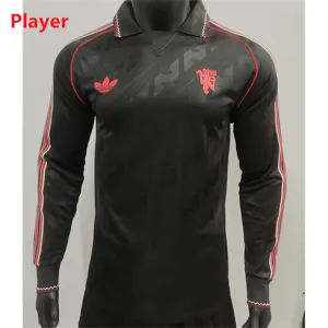 Camiseta especial de manga larga de los jugadores de Manchester United 2024/25 - Negro