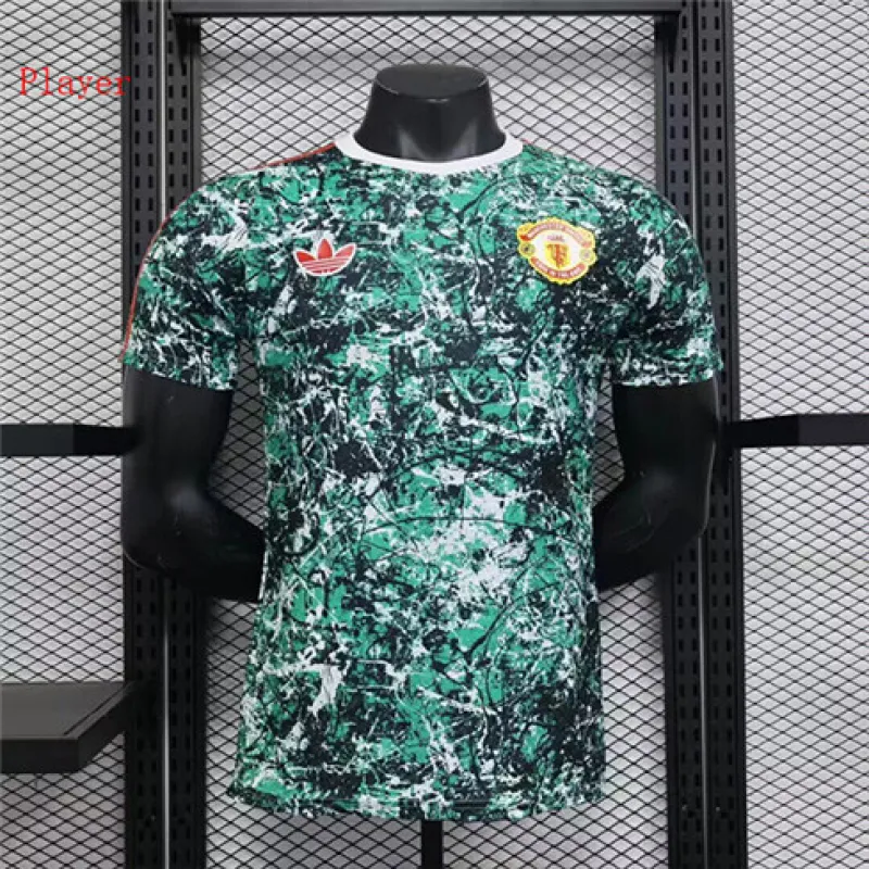 Camiseta firmada edición colaboración jugador de Manchester United 2024/25 - Verde/Gris​