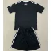 Maglia di portiere + pantaloncini per bambini di Manchester United 2024/25 - Nero