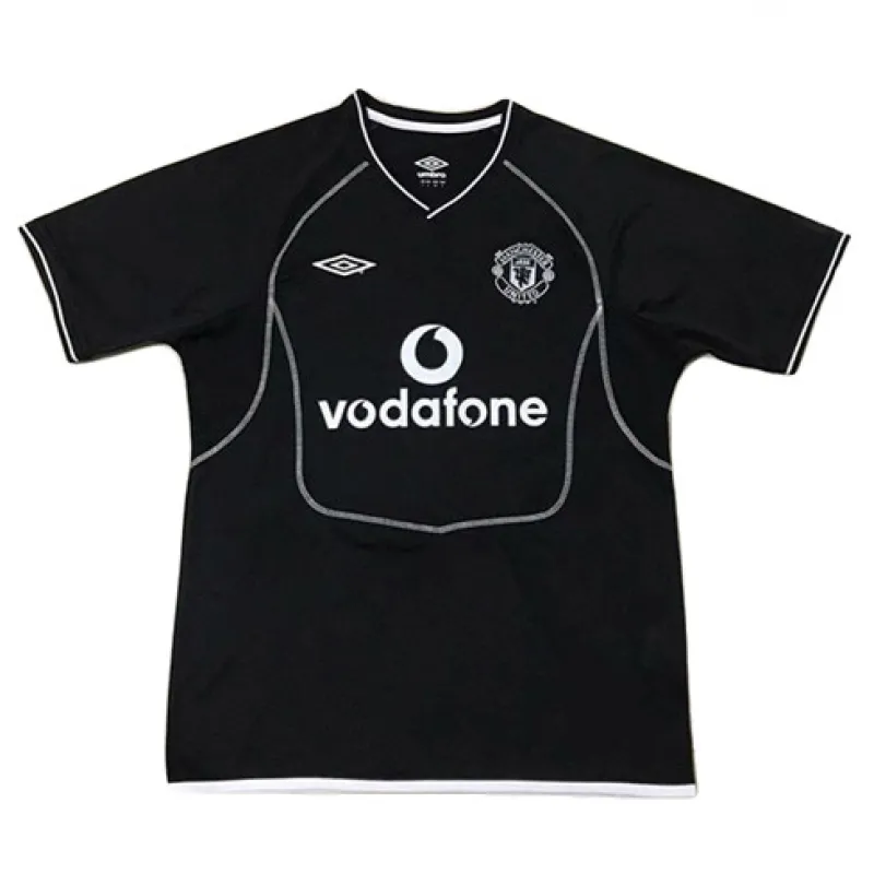Camiseta retro de fuera de Manchester United 2000 - 02 - Negra