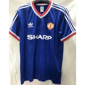 Manchester United 1986 Blue Retro Third Jersey