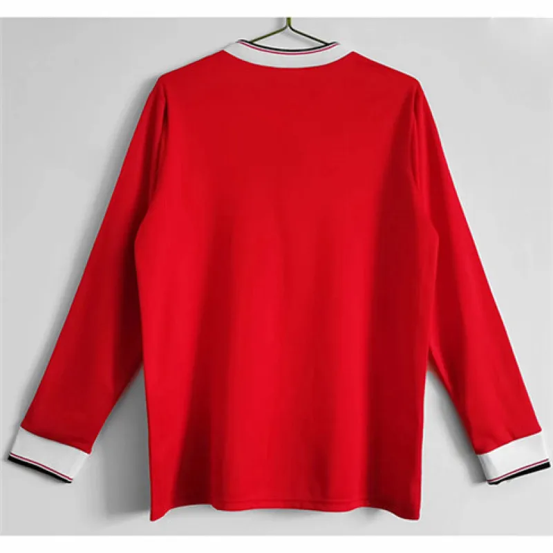 Manchester United 1983 Home - Red Retro Long - Sleeve Jersey