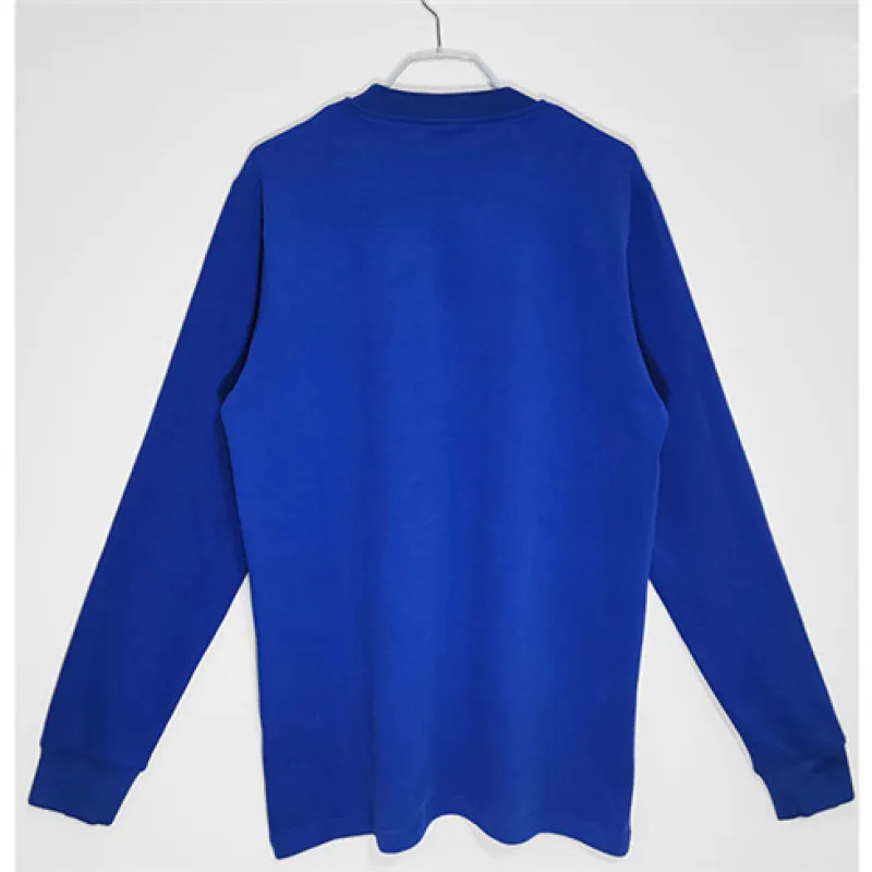Manchester United 1968 Away - Blue Retro Long - Sleeve Jersey
