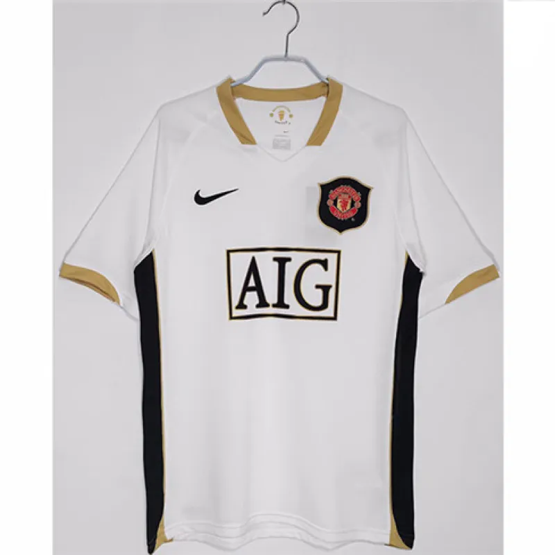 Camiseta retro de fuera de Manchester United 2006/07 - Blanca