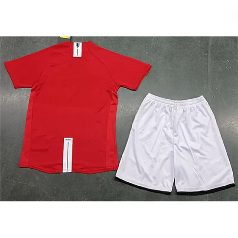 Manchester United Kids' Retro Jersey 2007/08 Home - Red