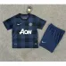 Manchester United Kids' Retro Jersey 2013/14 Away - Blue