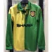 Maillot rétro à manches longues de Manchester United 1992 - 94 - Vert/Jaune