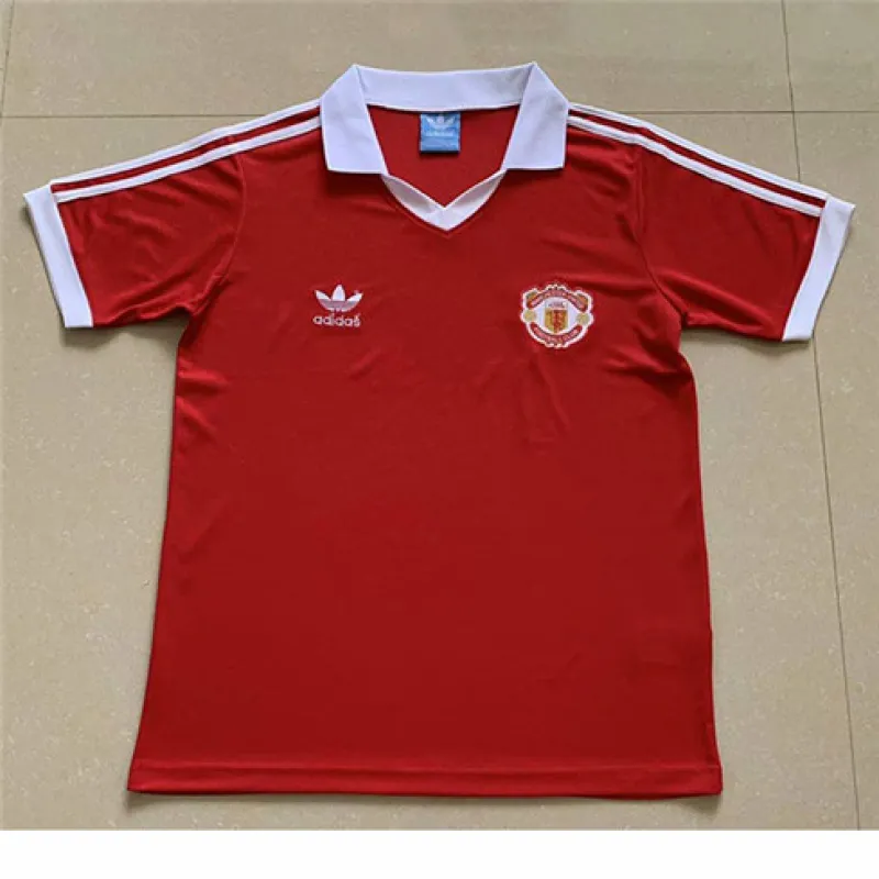Maglia retro di casa di Manchester United 1980 - Rossa