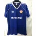 Manchester United 1988 Away - Blue Retro Long - Sleeve Jersey