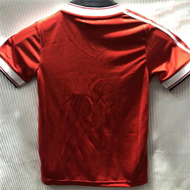 Camiseta retro para niños de Manchester United 1984 local - Roja