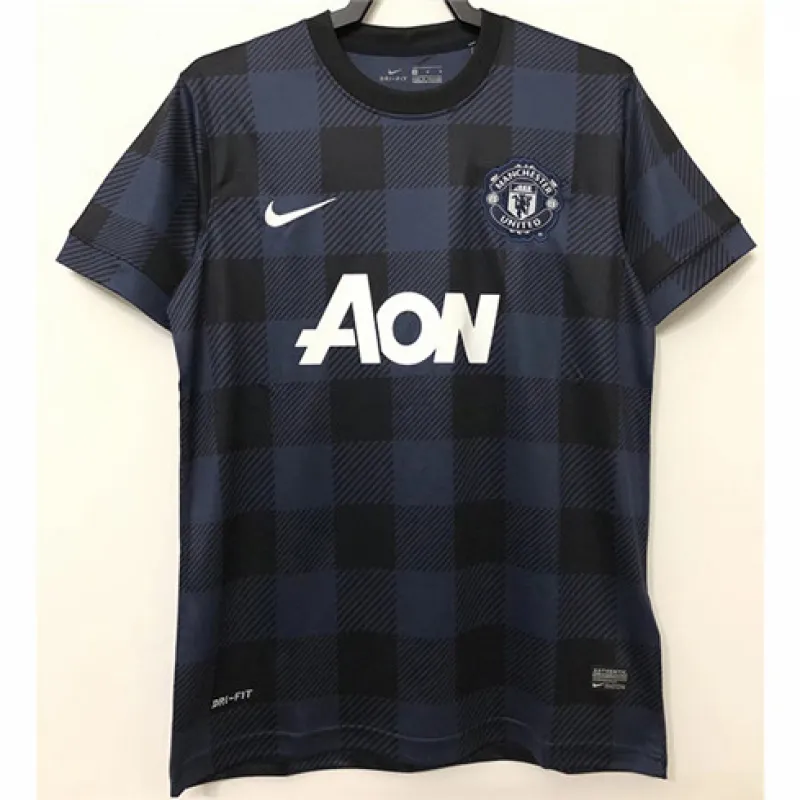 Maglia retro di trasferta di Manchester United 2013/14 - Azzurra