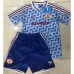 Manchester United Kids' Retro Jersey 1990 - 92 Away - Blue