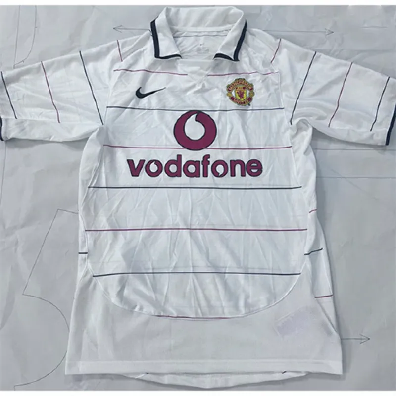 Camiseta retro de fuera de Manchester United 2004-06 - Blanca