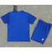 Maillot rétro pour enfants de Manchester United 2008/09 Extérieur - Bleu