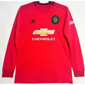 Maglia retro a maniche lunghe di casa di Manchester United 2019/20 - Rossa