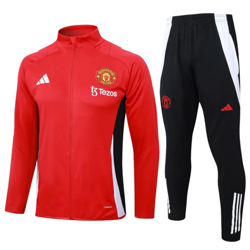 Vestito sportivo per bambini di Manchester United 2024/25 Rosso