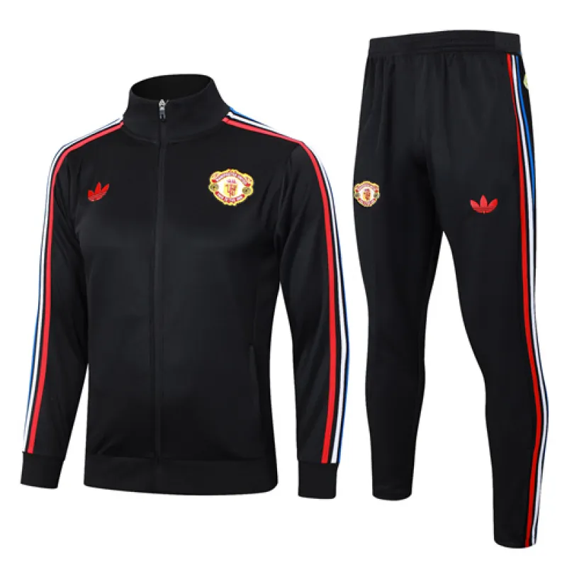 Manchester United Kinder-Sportjacke 2024/25 Schwarz