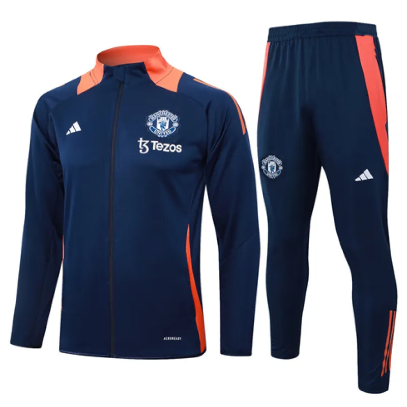 Chaqueta de deporte para niños de Manchester United 2024/25 Azul