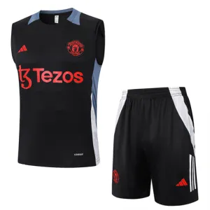 Manchester United Shorts and Vest Set 2024/25 Black