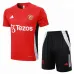 Camiseta de entrenamiento + Pantalones cortos de Manchester United 2024/25 Rojo