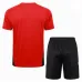 Camiseta de entrenamiento + Pantalones cortos de Manchester United 2024/25 Rojo