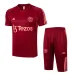 Camiseta de entrenamiento + Pantalones cortos de Manchester United 2024/25 Rojo vino