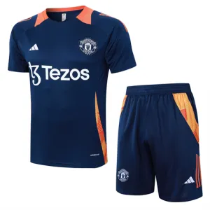 Manchester United Training Jersey + Shorts 2024/25 Blue