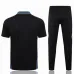 Manchester United Trainings-Polo-Shirt + Hosen 2024/25 Schwarz