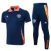 Manchester United Trainings-Polo-Shirt + Hosen 2024/25 Blau