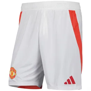 Manchester United 2024/25 Home Shorts - White