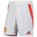 Pantalones cortos de campo de casa de Manchester United 2024/25 - Blanco