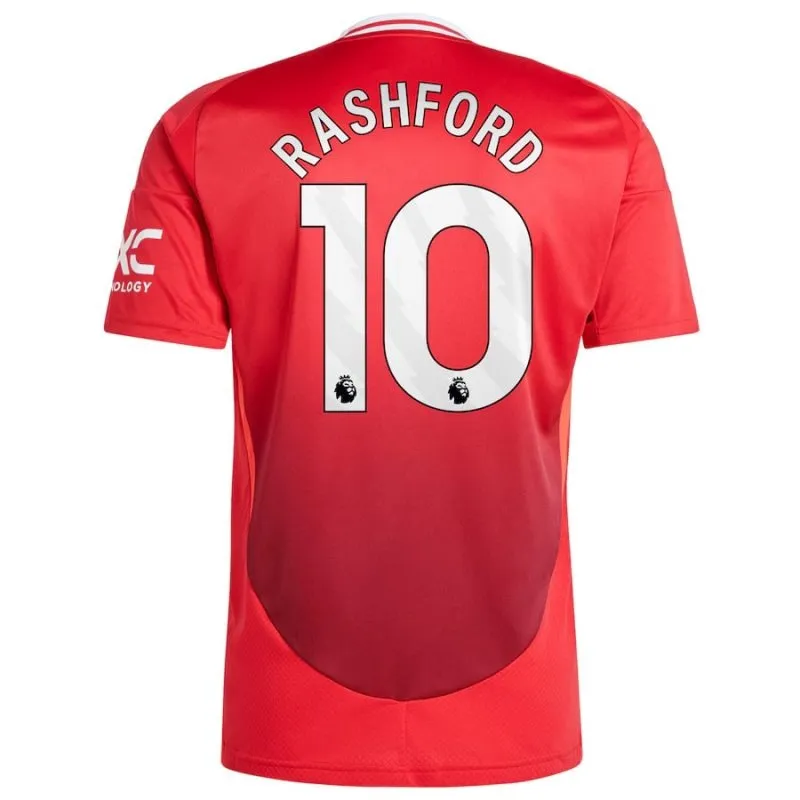 Rashford Manchester United 2024/25 Home Kids' Jersey Set - Red