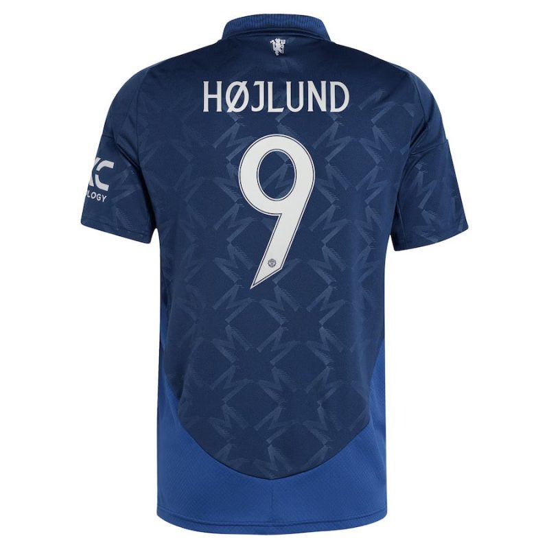 Højlund Manchester United 2024/25 Away Kids' Jersey Set - Blue