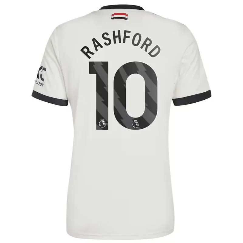 Set di terza maglia per bambini di Manchester United con Rashford 2024/25 - Bianco