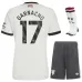Garnacho Manchester United 2024/25 Kids' Third Jersey Set - White