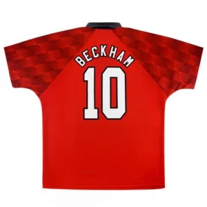 Beckham Manchester United Retro Jersey 1996-1998 Home - Red