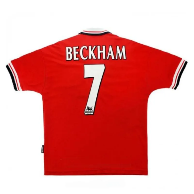 Beckham Manchester United Retro Jersey 1998-2000 Home - Red