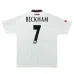 Maglia retro di Beckham per Manchester United, trasferta 1997-1999 - Grigio