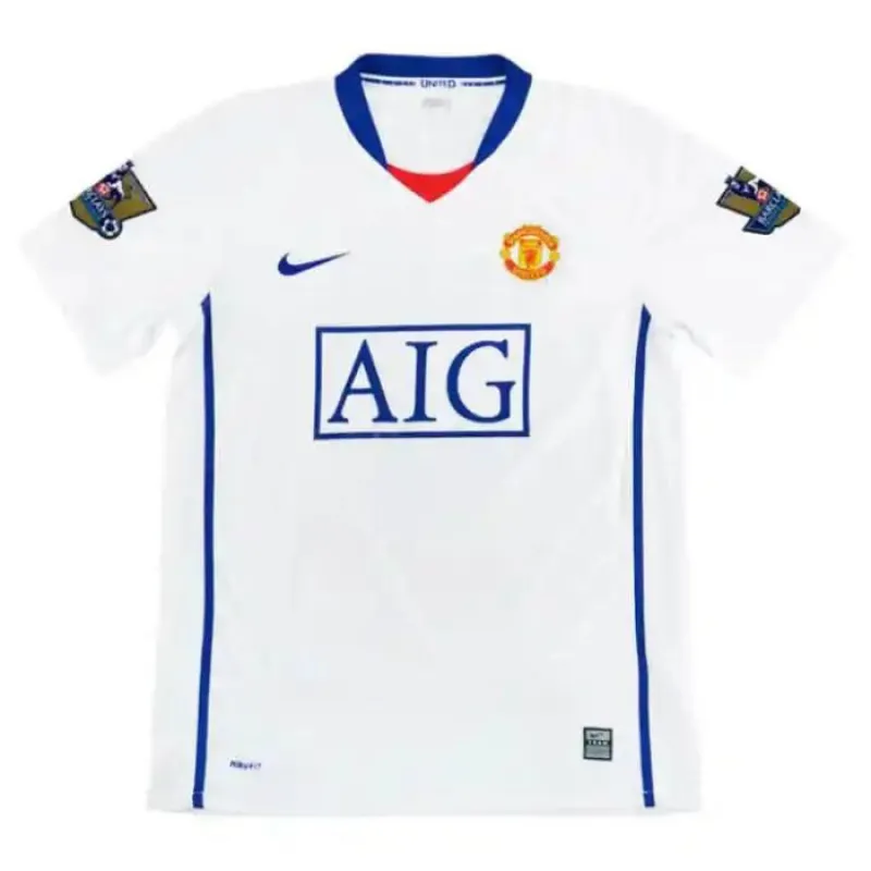 Cristiano Ronaldo Manchester United Retro Jersey 2008/09 Away - White