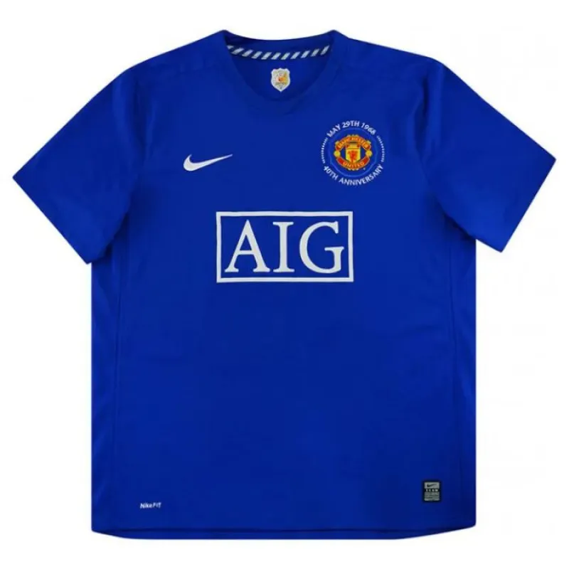 Cristiano Ronaldo Manchester United Retro Third Jersey 2008/09 - Blue