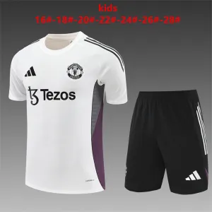 Manchester United 2025/26 Kids Training Set white