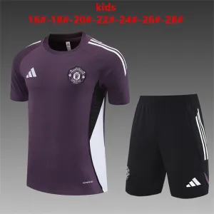Manchester United 2025/26 Kids Training Set purple